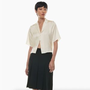 Wilfred Beso Satin Shirt Size S (Light Birch) never worn